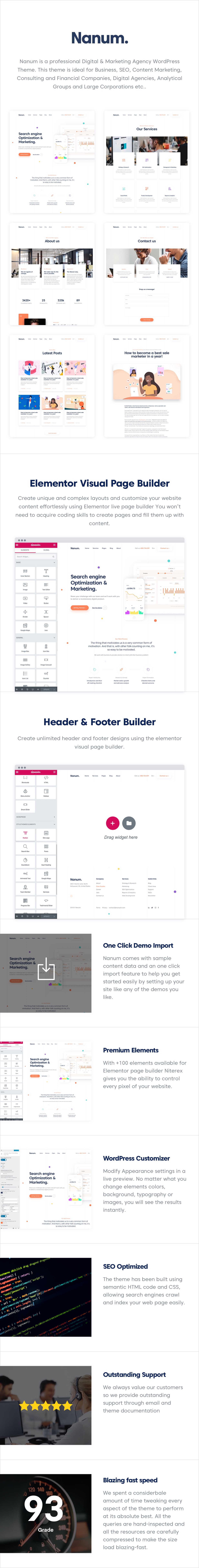 Nanum - WordPress-Theme der Digital & Marketing Agency - 2