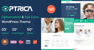 Optrica – Optiker & Augenpflege WordPress Layout