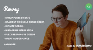 Rowsy – WordPress-Blog-Thema