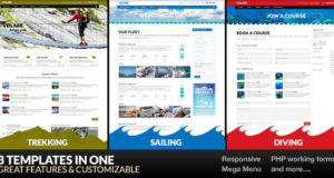 Volare – Trekking, Segeln, Tauchen WordPress Template