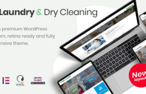 Wäscherei, chemische Reinigung Services WordPress Vorlage