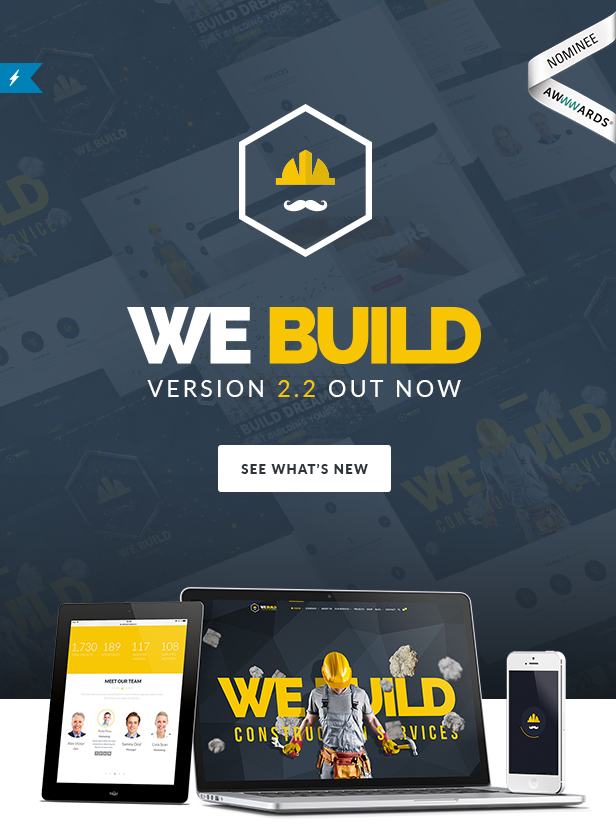 We Build - Construction WordPress Theme - 1