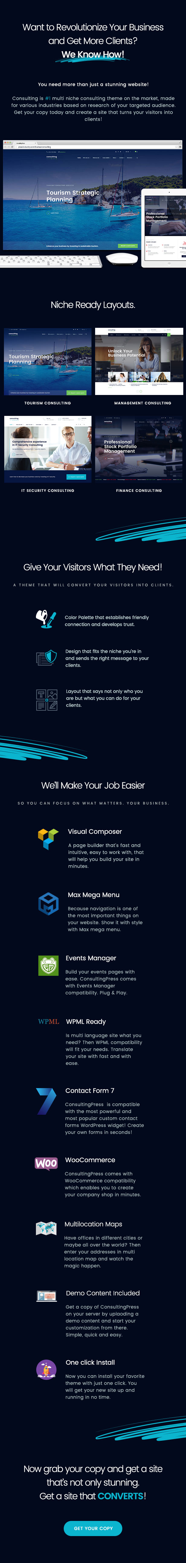 ConsultingPress Multi Niche Consulting HTML-Vorlage