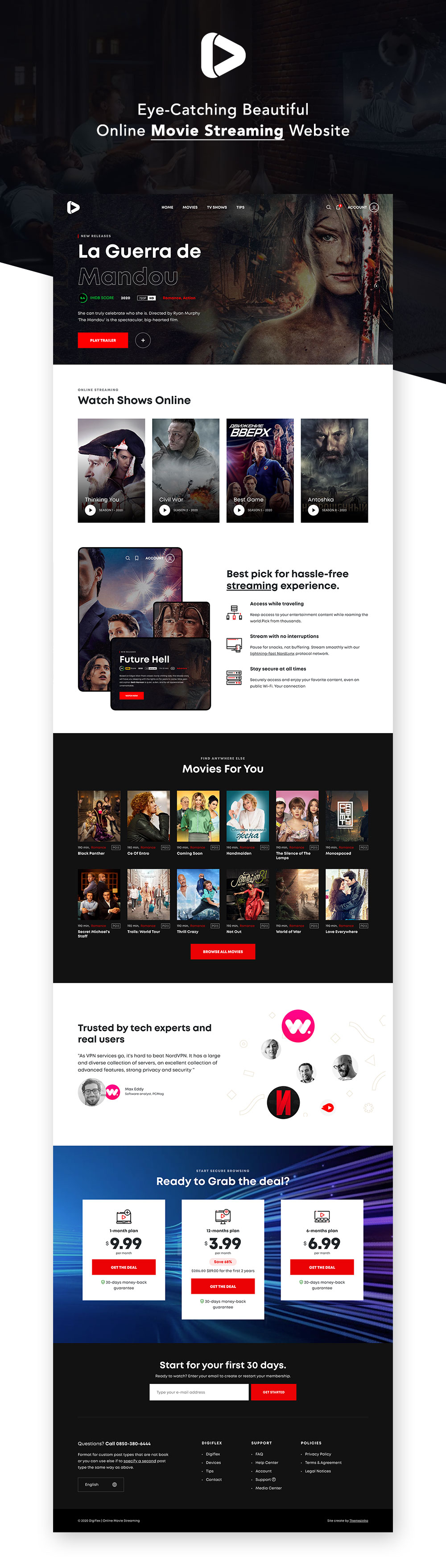 Digiflex |  Online-Film-Streaming WordPress-Theme - 1