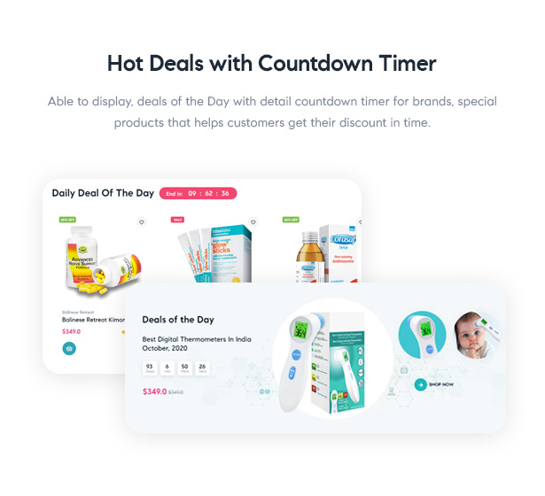 Medilazar Pharmacy WooCommerce WordPress Theme - Hot deals for pharmacy products