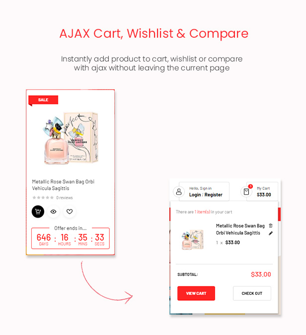 FlashMart - Mehrzweckelementor WooCommerce WordPress Theme - Ajax Cart
