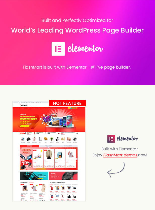 FlashMart - Mehrzweckelementor WooCommerce WordPress Theme - Elementor bereit