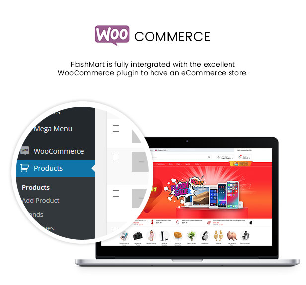 FlashMart - Mehrzweckelement oder WooCommerce WordPress Theme - WooCommerce Intergration