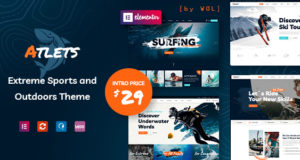 Atlets – Extreme und Outdoor WordPress Vorlage