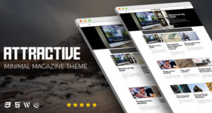 Attraktives – minimalistisches Magazin WordPress Vorlage
