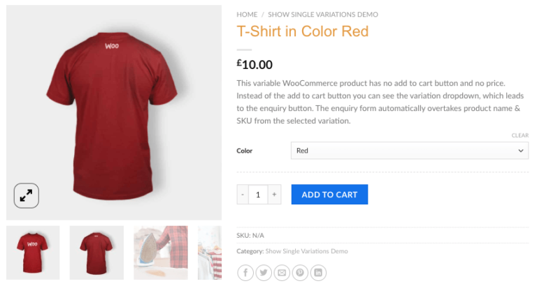 Bilder der WooCommerce-Produkt- und Variationsgalerie