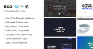 Eco – WordPress Produkt Landing Page