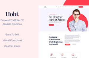 Hobi – Persönliches Portfolio WordPress Layout