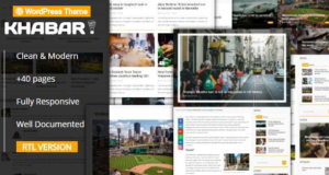 KHABAR – Responsive News Magazine WordPress Vorlage