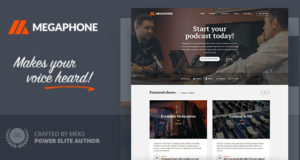 Megaphon – Audio Podcast WordPress Vorlage