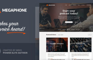 Megaphon – Audio Podcast WordPress Vorlage