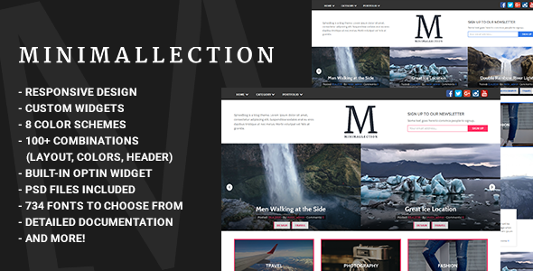 Minimallection - Responsive Minimal Blog Template