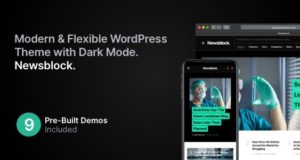 Newsblock – News & Magazine WordPress Template with Dark Mode