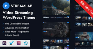 Streamlab – Video-Streaming-WordPress-Layout