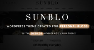 Sunblo – Responsive WordPress Blog Vorlage