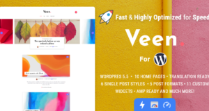 Veen – Minimal & Lightweight Blog für WordPress