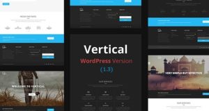 Vertikal – Mehrseitiges WordPress-Layout für eine Seite