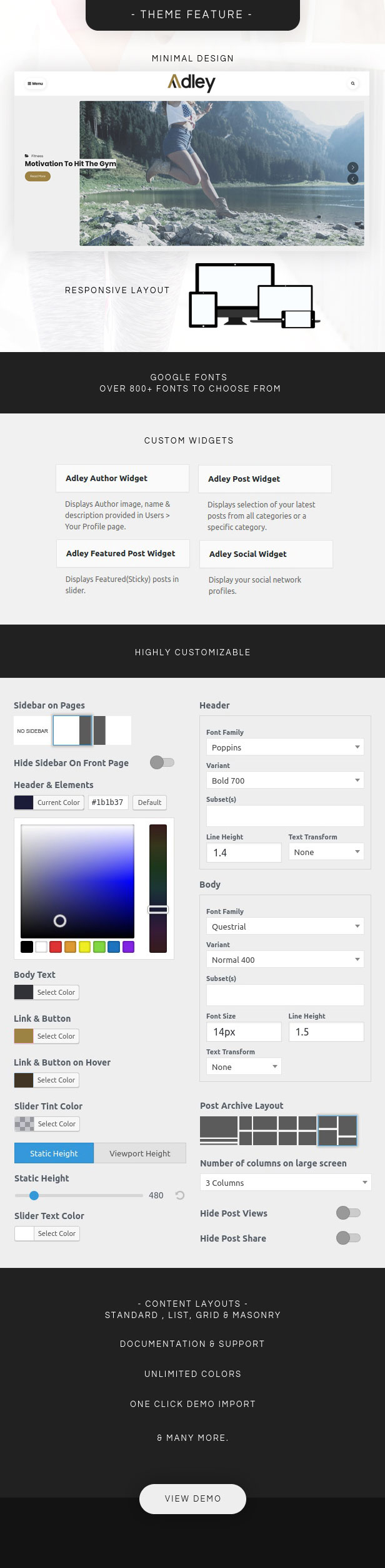 Adley - Persönliches WordPress-Blog-Thema - 1