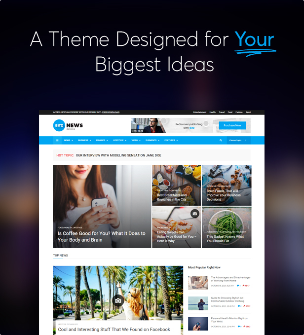 Bitz - News & Publishing Thema - 1