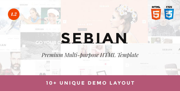 SEBIAN - Mehrzweck-E-Commerce-HTML5-Vorlage