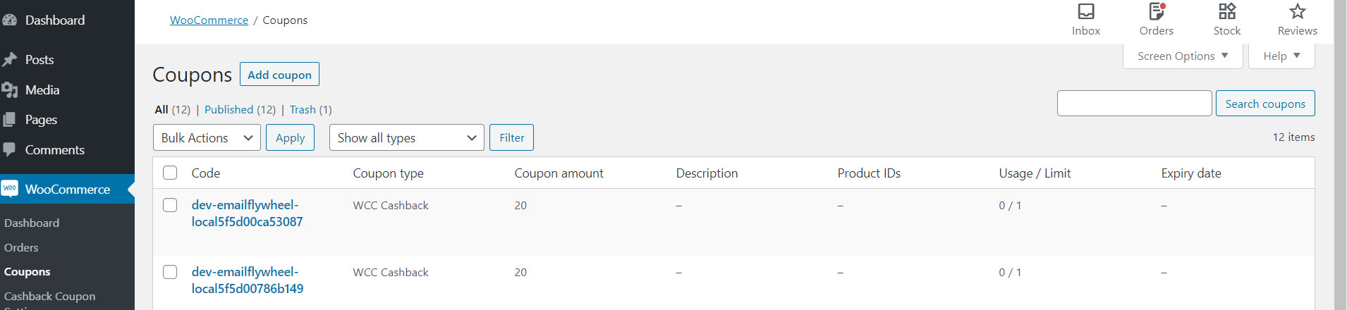 Cashback Coupon für WooCommerce - 2
