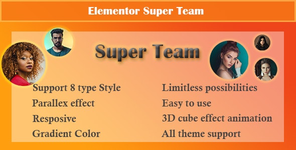 Elementor - Super Team - CodeCanyon Artikel zum Verkauf