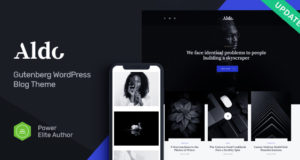Aldo | Schwarz-Weiß-Gutenberg-Blog-WordPress-Template