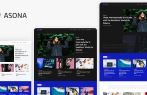 Asona – Creative Minimal Blog und Magazin WordPress Vorlage