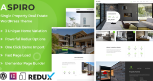 Aspiro | WordPress-Vorlage mit einer Eigenschaft