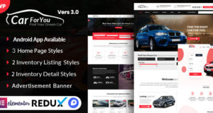 Auto CarForYou – Responsive Autohändler WordPress Template