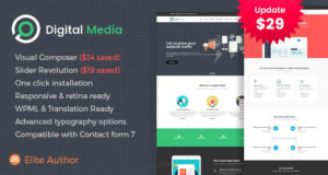 Digitale Medien – Online-Marketing WordPress-Vorlage