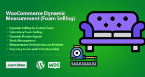Dynamische WooCommerce-Messung (Schaumverkauf)