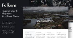 Falkorn – Persönliches Blog & Magazin WordPress Template