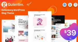 Gutentim – Modernes Gutenberg WordPress Blog Vorlage