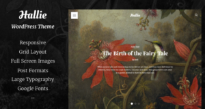 Hallie – WordPress Layout für Autoren