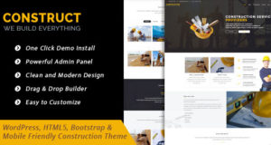 Konstruieren – WordPress-Layout für das Baugeschäft