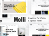 Molli - Kreatives Portfolio & Agentur-Thema