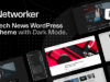 Networker - Tech News WordPress Template with Dark Mode