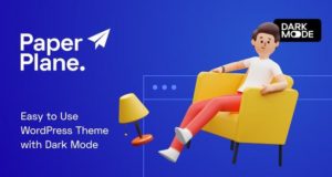 Paper Plane – Creative Parallax WordPress Blog Template