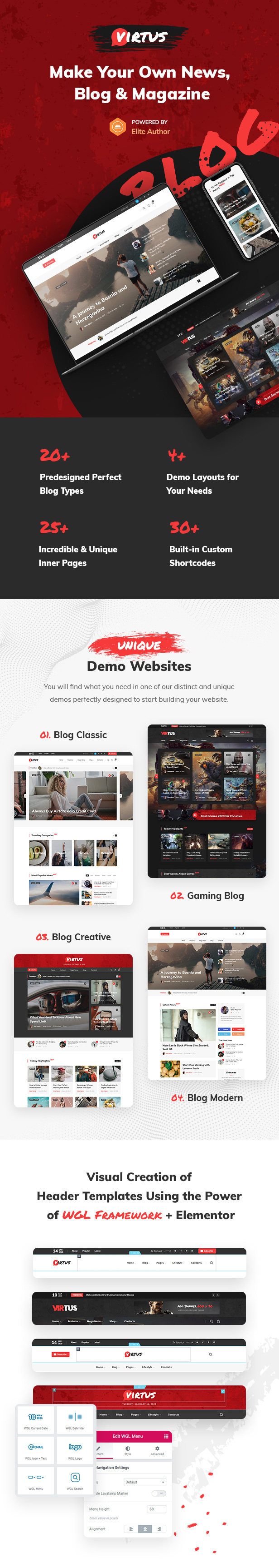 Virtus - Modernes Blog & Magazin WordPress Theme - 1