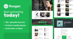 Roogan – Persönliches Audio-Podcast-WordPress-Layout