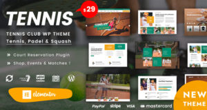 Spyn – Tennis Club WordPress Vorlage