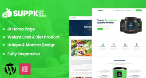 Suppke – Health Supplement WordPress Layout