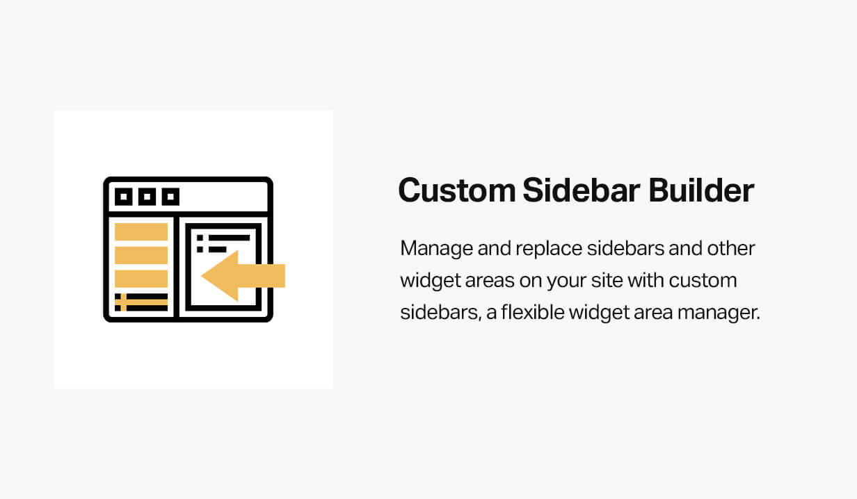 Benutzerdefinierter Seitenleisten-Builder