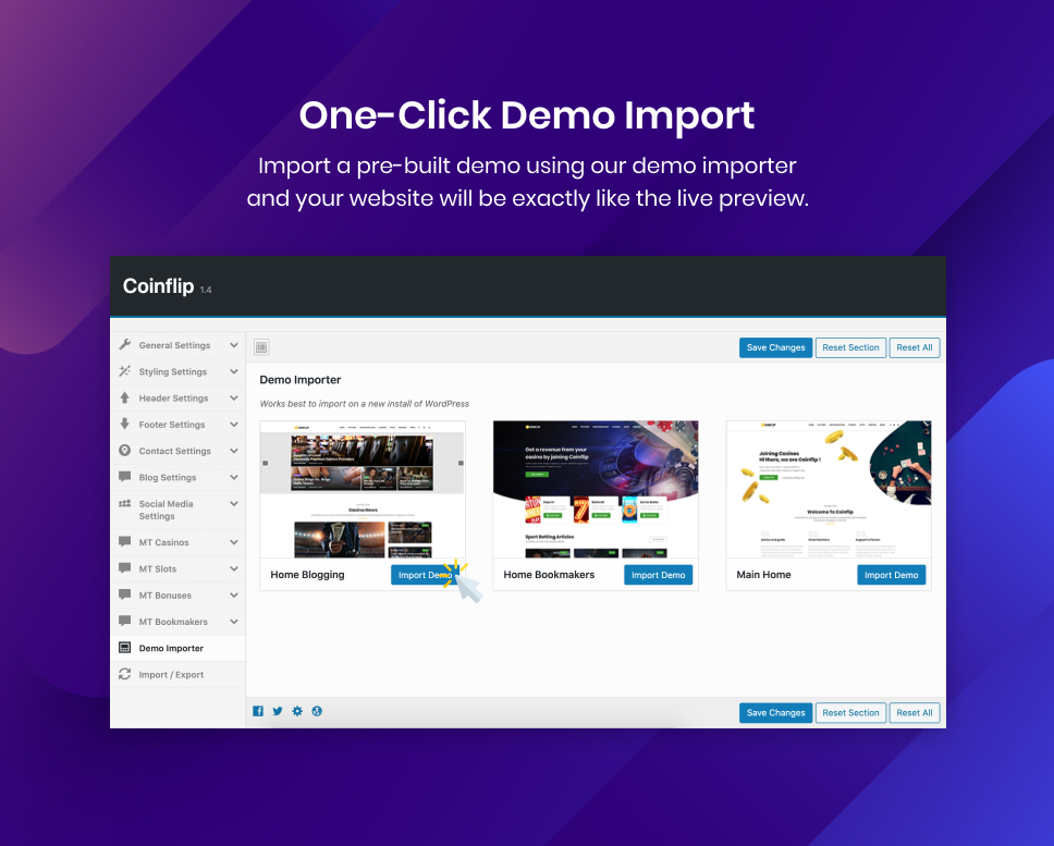 Coinflip - Casino Affiliate & Glücksspiel WordPress Theme - 11